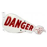 Porcelain 10x4 Danger sign