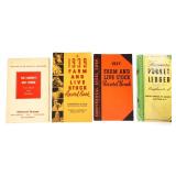Lot of 4 vintage farm theme paper adv items