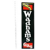 Metal embossed  7.75x29 Wadhams Gas sign