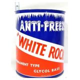Vntg 1gal White Rock Anti-Freeze can, no lid