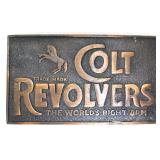 Metal Colt Revolvers belt buckle
