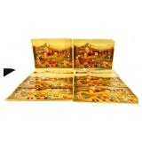 Lot of 8 vntg 17.5x13.5 Handy Package Dyes prints