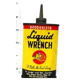 Vntg 3oz Liquid Wrench Deodorized oiler can