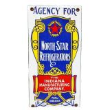 Porcelain 5x10 North Star Refrigerators sign