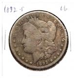 1892S Mogan silver dollar