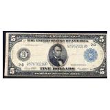 1913 $5 Federal Reserve note