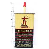 Vntg 4oz Archer oiler, full