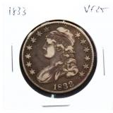 1833 bust half dollar
