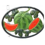 Cast iron watermelon trivet
