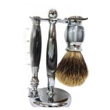 Vintage shaving set w/ metal stand