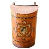 Vntg metal Early Breakfast Coffee bin see photos