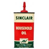 Vntg 4oz Sinclair Household oiler, full