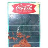 Vntg metal 19.5x28 Coca Cola menu board