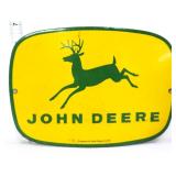 Porcelain 10x7.25 John Deere sign