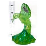 Fenton 4in green iridescent hummingbird figure