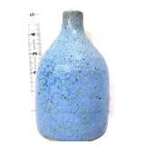 1967 artist signed blue 5in bottle