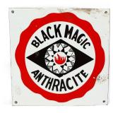 Porcelain 10x10 Black Magic Anthracite sign