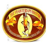 Vntg oval metal Planters Peanut tray
