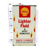 Vntg 8oz Shell Lighter Fluid can