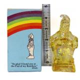 Mosser amber iridescent Mindy clown figure w box