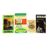 Lot of 4 vintage farm theme paper adv items