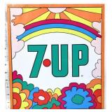 Metal 12x13.5in 7-Up sign by Stout Sign Company