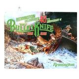 Metal 16x12.5 Remington Bullet Knife sign