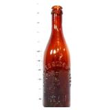 Vntg amber Anheuser-Busch bottle