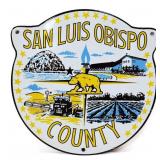 Porcelain 10x10.25 San Luis Obispo County sign