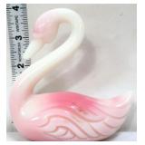 Fenton 4in rosalene swan figure