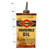 Vntg 4oz Diamond Household oiler