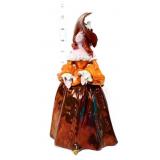 Le Bettetti signed 10in lady in copper figure