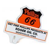 Porcelain 10x9in Phillips 66 tag topper