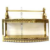 Vntg metal 2 tier hanging shelf, see photos