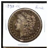 1890 Carson City Morgan silver dollar
