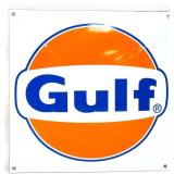 Porcelain 12x12in Gulf sign