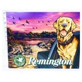 Metal 16x12.5 Remington dog sign