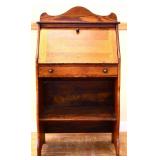 Vintage oak child size drop front desk see photos