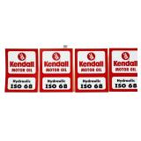 Lot of 4 Kendall Hydraulic adv stickers