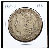 1904S Morgan silver dollar