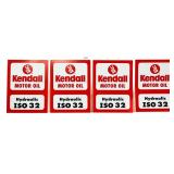 Lot of 4 Kendall Hydraulic adv stickers