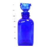 Vintage cobalt blue bottle w/ eye washer