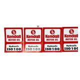 Lot of 4 Kendall Hydraulic adv stickers