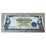 1940s 5 Pesos Philippines Victory Note Mckinley &