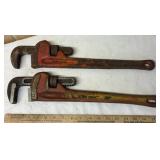 2- Ridgid 18' Pipe Wrenches
