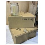 2 Boxes of 465ML Glass Jars