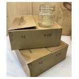 2 Boxes of 8oz Glass Jars