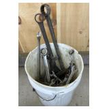 Assortment of Wrenches- 5 Gallon Bucket