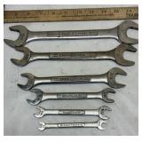 6 Craftsman SAE Open-Ended Wrenches 1/4-1'