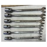 6 Craftsman Flex-Head Socket Wrenches 3/4'-3/8'